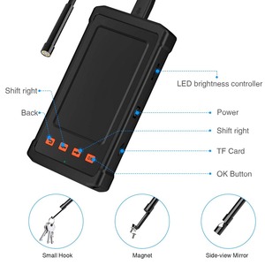 Macchina fotografica industriale del boroscopio dell'endoscopio con la Micro camma di ispezione di 5.5mm 1080P 4.3 pollici schermo LCD 6 luci LED Cam PQ305
