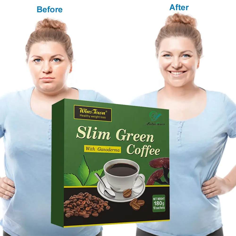 Slim diet green coffee Box Natural winstrown dimagrante perdita di peso caffè istantaneo sostituzione del pasto in polvere controllo del peso caffè