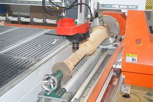Máquina de grabado cilíndrica CNC ATC 3D de madera de alta eficiencia 1530 5 * 10Ft con eje giratorio para columna Romana - Product Image 5