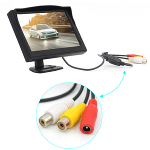 Monitor de coche de Panel Digital de 5 pulgadas de alta calidad DC12V compatible con cámara trasera - Product Image 2