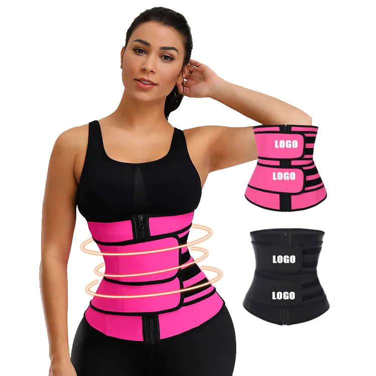HEXIN vente en gros de ceintures, meilleures ventes, corset de corset en caoutchouc pour femmes en latex pour la taille, vêtement de forme à double compression