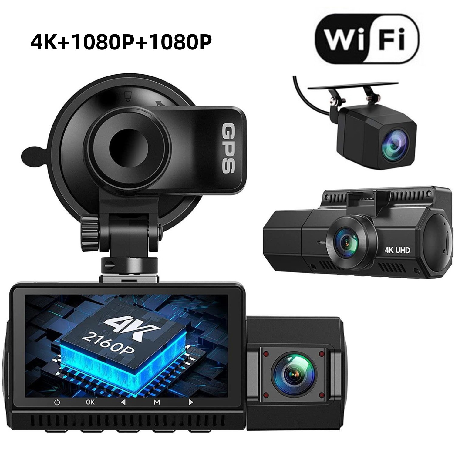 Cámara negra con WiFi y GPS