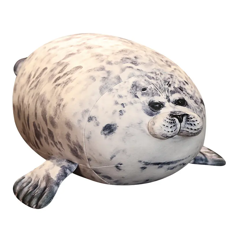 Offre Spéciale Angry Blob Seal Oreiller Chubby 3D Nouveauté Sea Lion Poupée En Peluche Jouet Bébé Dormir Coussin Cadeaux pour Enfants Fille