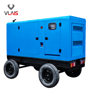 VLAIS 75kva 60kw 80hp üç fazlı 50hz sessiz dizel jeneratör seti ile VLAIS motor römork tipi jeneratör taşınabilir dinamo