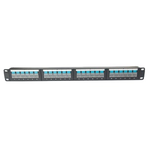 19 "1U UTP CAT5E / CAT6 / CAT6A 24 puertos, con barra trasera y puerta antipolvo. Panel de conexión 110 IDC y DUAL IDC - Product Image 3