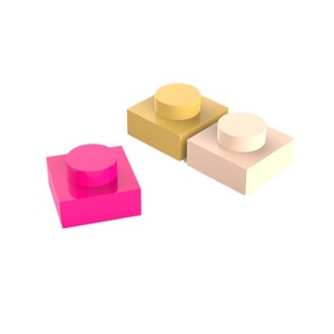 No.3024 yapı taşı seti düz dairesel 1x 1 plastik oyuncak blokları 5 ila 7 yaş çocuklar için 3024 tuğla ile uyumlu - Product Image 3