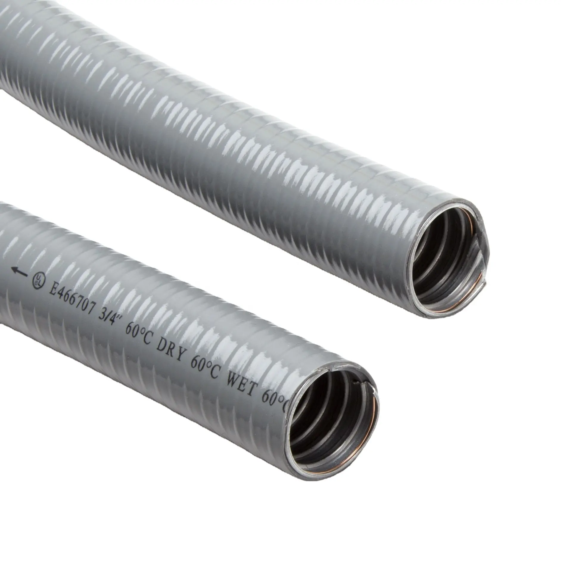 Tubo flessibile in PVC personalizzato 3 o4 condotto flessibile in filo elettrico ondulato in acciaio inossidabile condotto flessibile in plastica