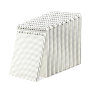 Custom Graph Planning Notepad Premium Thick Plain White Paper Grid <strong>Note</strong> Pad <strong>Notebook</strong> for Recording