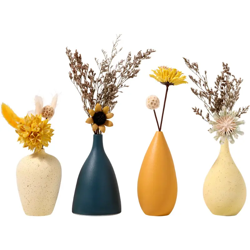 DREA fleur séchée moderne décor de bureau créatif nordique minimaliste Vase à fleurs en céramique vases en céramique classiques