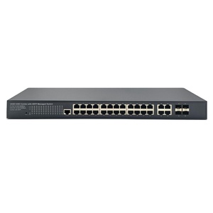 Switch di rete a 24 porte Gigabit POE con 1000M Internet 4 Combo UTP/SFP 24 porte RJ45 Core Hub IP compatibile con la rete IP
