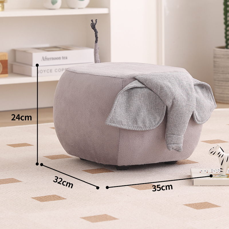 Éléphant gris - 24 cm de haut