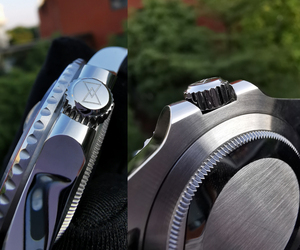 Cronos L6020 Montre de plongée mécanique automatique pour homme Lunette bidirectionnelle 20 ATM Saphir 5 maillons Bracelet en acier inoxydable BGW-9 - Product Image 5