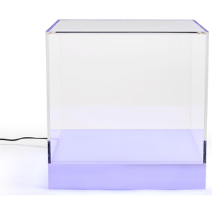 台面发光二极管发光大展示展示亚克力展示立方体，带变色底座 - Product Image 4