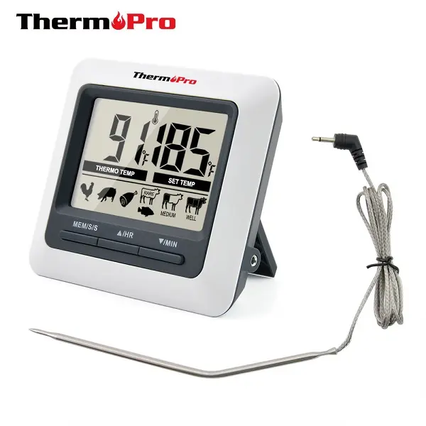 Thermopro-Termómetro digital para cocinar al aire libre, para barbacoa, buen termómetro de carne, barbacoa, horno para asar a la parrilla, a la parrilla, al aire libre