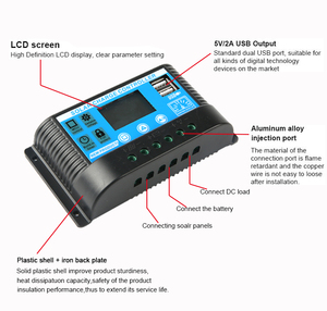 OPL1230 <strong>PWM</strong> Model Solar <strong>Controller</strong> With LCD Display 12/24V Auto Work 30A Current <strong>Output</strong> MPPT Type