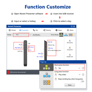 N75 clicker per presentazioni powerpoint telecomando powerpoint computer clicker computer remoto cilcker remoto - Product Image 4