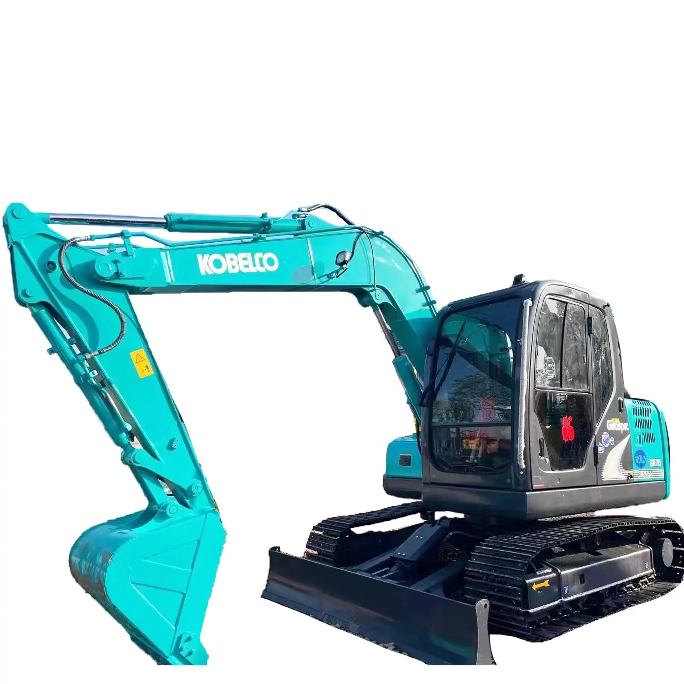 Prezzo a buon mercato 7.5ton usato Mini escavatore Kobelco 75 vernice orginale escavatore usato