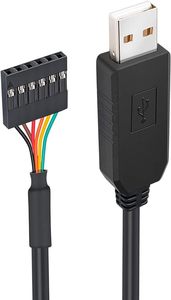 FTDI USB TO TTLอะแดปเตอร์อนุกรม 5V UARTสาย 6 ขาหญิงหัว FT232RL ชิปข้อมูลสําหรับWindows 10 8 7 Linux Mac OS - Product Image 2