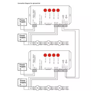 DC5 ~ 24 В K1000C SD-карта RGB, RGBW, RGBCTT программируемый светодиодный контроллер для SPI и DMX - Product Image 5
