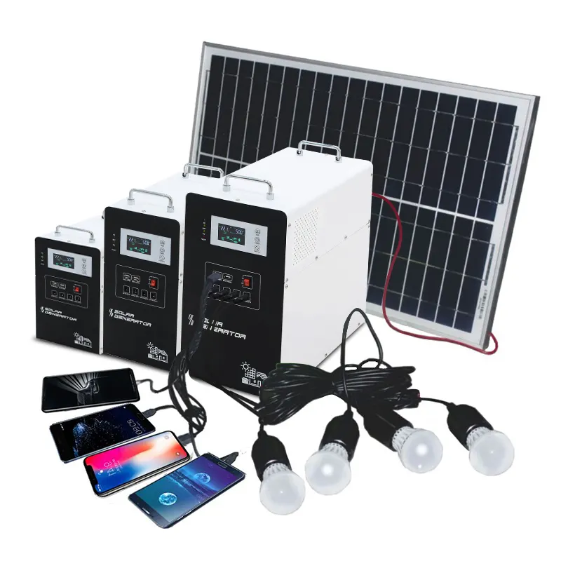 Xindun-Panel Solar fotovoltaico, conjunto completo de energía solar portátil para iluminación del hogar, 100W, 200W, 300W, 500W