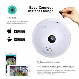 1080P 2MP HD 360 Degree Panoramic <strong>IP</strong> Wifi <strong>Camera</strong> Light Bulb Cam Lamp Security