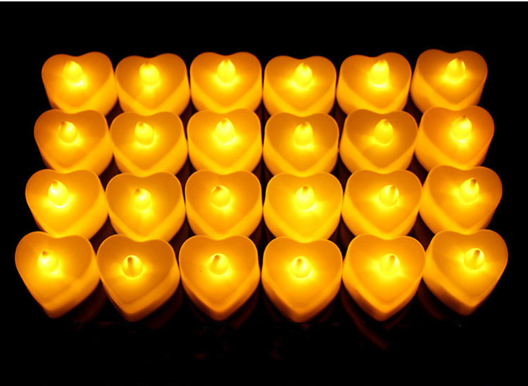 Coeur, lumière jaune