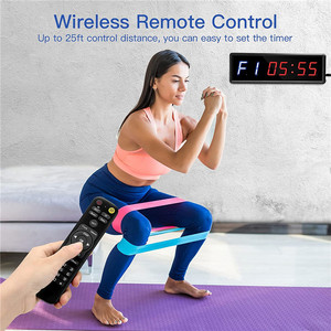 Big Digital Gym Wanduhr Fernbedienung Gym LED Intervall Fitness Countdown Timer Home Mit Magnet für Übung - Product Image 5