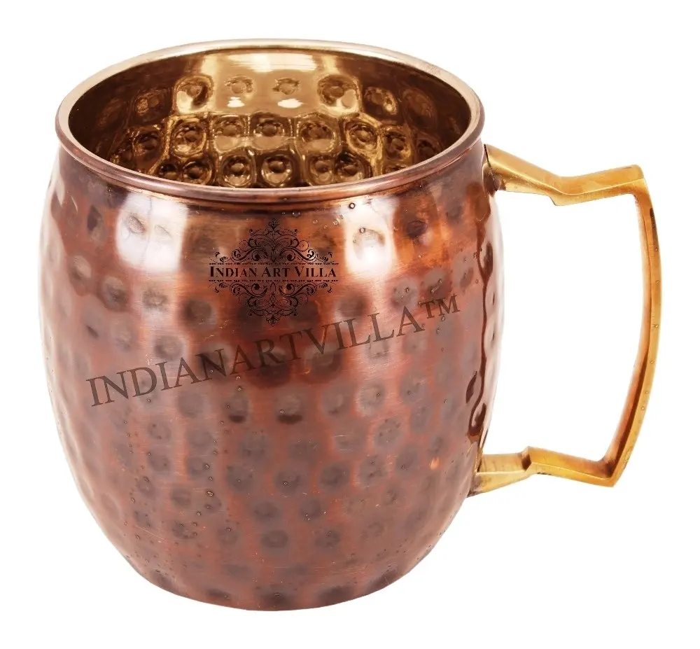 Caneca de cobre moscow mule caneca no atacado preço alta qualidade caneca de cobre da índia