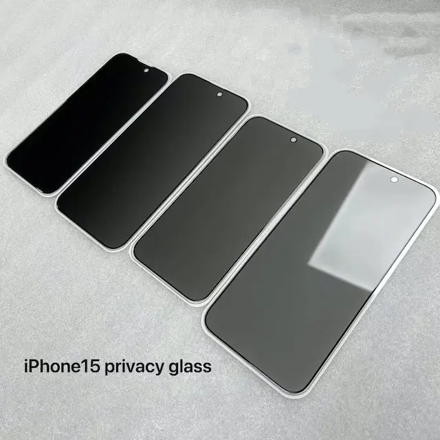 Hochwertige Anti Spy Privacy Displays chutz folie 2.5d 9h Gehärtetes Glas Für iPhone 15 14 Pro Max Displays chutz folie iPhone 14 max