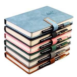 Cuaderno personalizable de 180 hojas de cuero PU, estilo impreso con logotipo personalizado, planificador de cuero promocional, Bloc de notas - Product Image 1