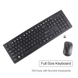 VCOM Wireless <strong>Keyboard</strong> <strong>Mouse</strong> Combo English Spanish Layout QWERTY <strong>Computer</strong> <strong>Keyboard</strong> Optical <strong>Mouse</strong> Set - Product Image 4