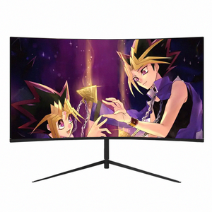 Monitor LCD curvo de 31,5 pulgadas súper ancho 165 Hz 2K con retroiluminación LED Altavoz incorporado PC Gaming Computadora de escritorio usada