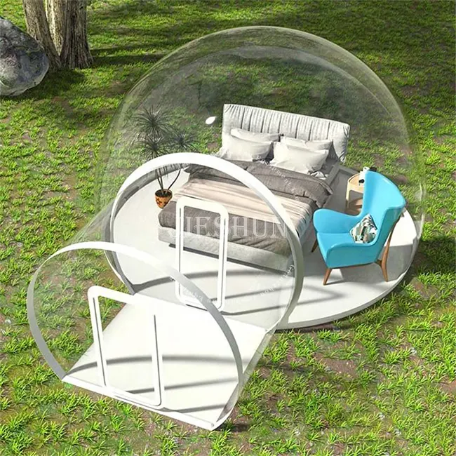 Barraca de bolha inflável personalizada, venda quente de fábrica de casa de acampamento ao ar livre, barraca de bolha para arrendar