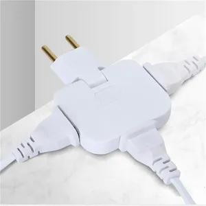 欧盟至英国插头适配器3合1电源转换器便携式旋转插座扩展器墙壁插座 - Product Image 4