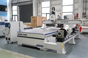 4 Axis Wood <strong>Cnc</strong> <strong>Router</strong> <strong>with</strong> Rotary Axis <strong>Round</strong> and square Column Furniture Leg Making Plate Process - Product Image 2