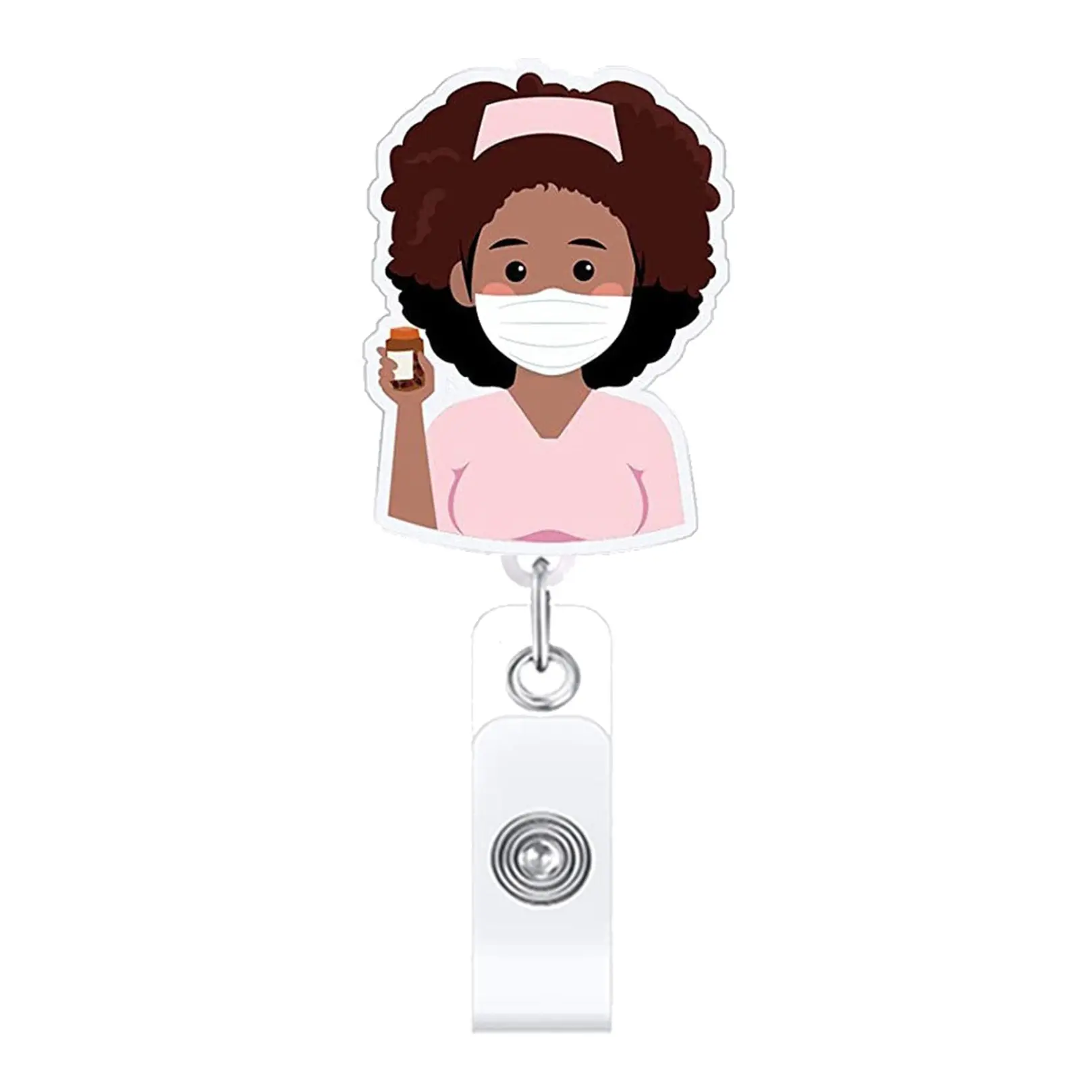 Популярный выдвижной пластиковый бейдж в форме медсестры с вашим логотипом