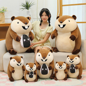 Custom Zoo Animal Mascot Wholesale Stuffed Animal Manufacturer Simulation Marmot <strong>Plush</strong> Toy