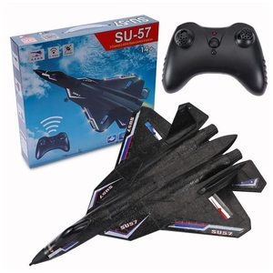 SU57 <strong>Model</strong> Unbreakable Radio Controlled Warplane Flugzeug Fixed Wing Foam <strong>Glider</strong> RC Plane Hand Throwing With Charger Included - Product Image 1