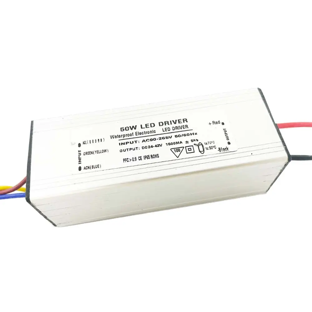 คงที่กันน้ํา LED Driver 50 W DC 24 V-42 V 1.5A หม้อแปลงไฟฟ้า LED แหล่งจ่ายไฟ IP67 IP65 03