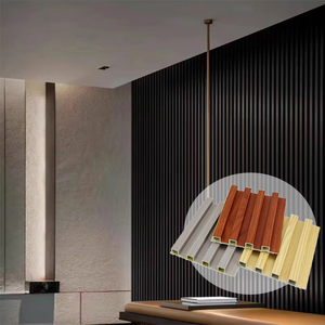 Bester Preis Wpc Wand verkleidung platten im Inneren Wpc Wand paneele Neu <span class=keywords><strong>Design</strong></span> Indoor geriffelte Wand paneele