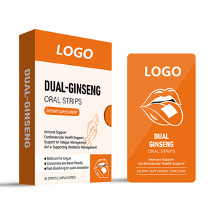 Harga grosir Strip tipis Ginseng pendukung imun dengan Ginseng merah alami energi Herbal Oral Strip suplemen - Product Image 6