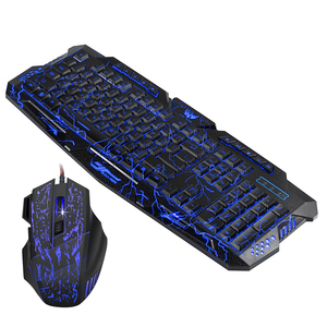 Juego de teclado y ratón con retroiluminación RGB para videojuegos, conjunto de 1 comprador - Product Image 1
