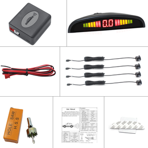 Car LED Parking <strong>Sensor</strong> Monitor <strong>Auto</strong> <strong>Reverse</strong> Radar Detector <strong>System</strong> + LED Backlight Display + 4 <strong>Sensors</strong> Parking Assistance - Product Image 4