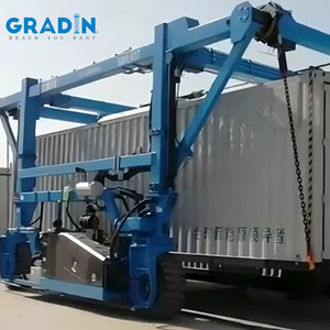 Smart Container Straddle Carrier 60Ton Rated Loading Capacity Four-Wheel Container Gantry Crane Ship Shore Access