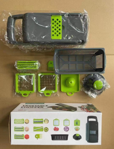 Durable Manual Fruit Vegetable <strong>Cutter</strong> 12 in <strong>1</strong> Food Chopper <strong>Multi</strong> Function Slicer Kitchen Accessories <strong>Cutter</strong>