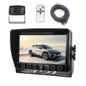 7 polegadas AHD Car Monitor Tft Lcd Câmera de visão traseira do carro Touch-screen Button Monitor para câmera de caminhão para ônibus Rv Van
