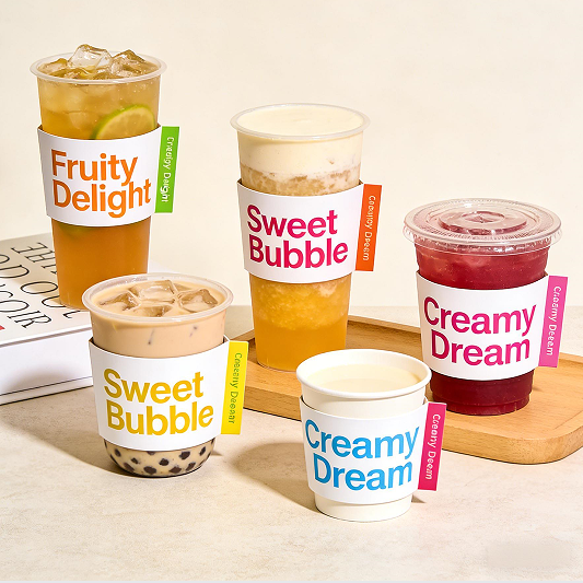 Irregular-shaped cup sleeve