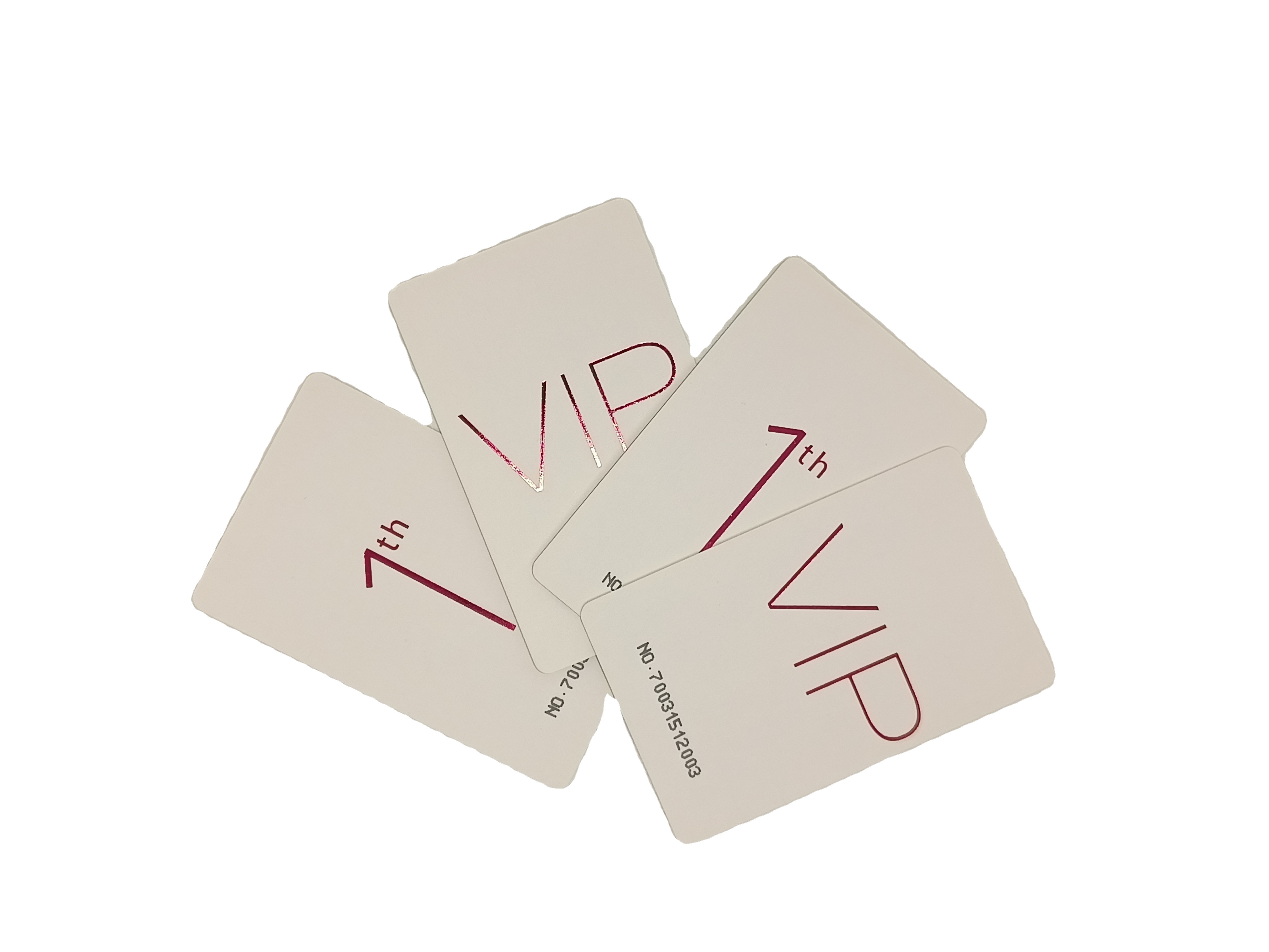 Custom design hot Stamping CR80 Paper VIP Membership Card