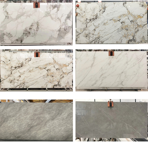 אריחי לוח מודרניים בגודל גדול שיש מלאכותי פורצלן קיר לוח אבן מרוסנת קלקטה זהב לוחות אבן מרוסנת מלאכותית - Product Image 4