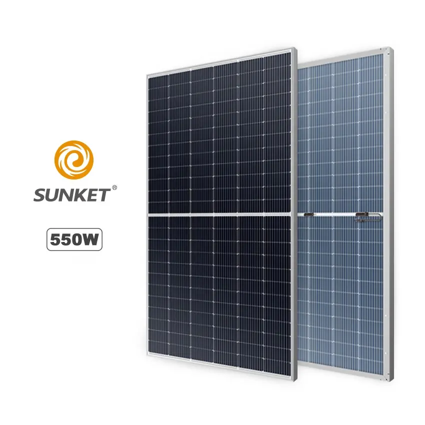 Panel solar monocristalino de 400 vatios, 500 W, 540W, 550W, para casa, panel de energía solar fotovoltaico, disponible en Europa, módulo pv